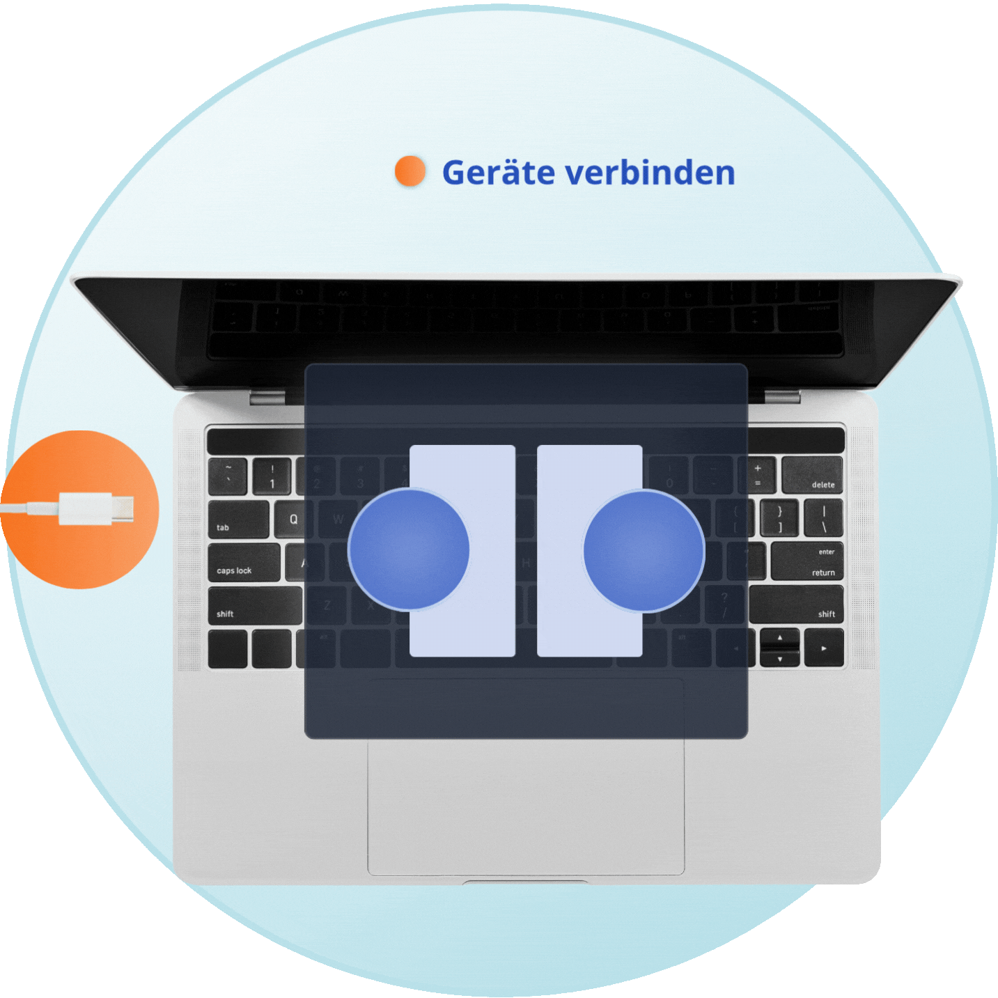 Produktseite_Header desk.ly Connect Animation DE