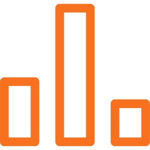 diagram analytics orange