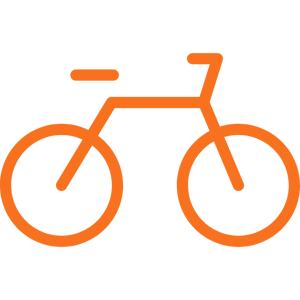 fitness fahrrad orange